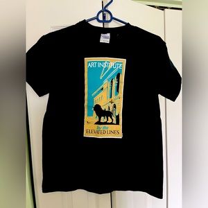 vintage graphic tee Gildan size Small Chicago Art Institute